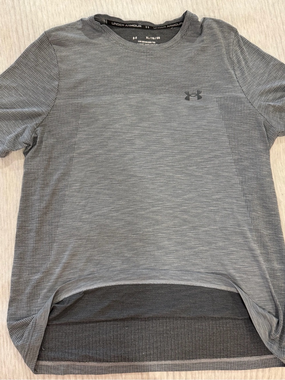 Under Armour Men's Heather Gray Short Sleeve Performance Tee